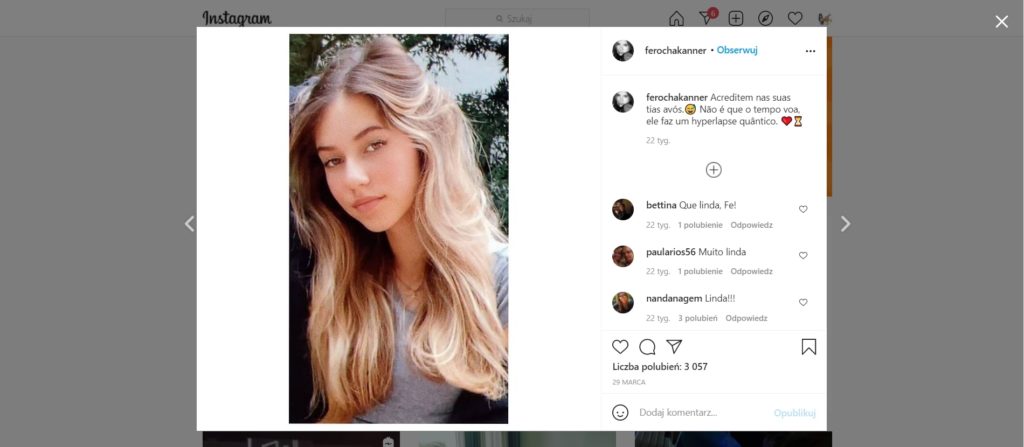 Instamama chętnie udostępniała zdjęcia córki na swoich social mediach